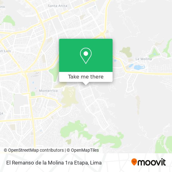 El Remanso de la Molina 1ra Etapa map