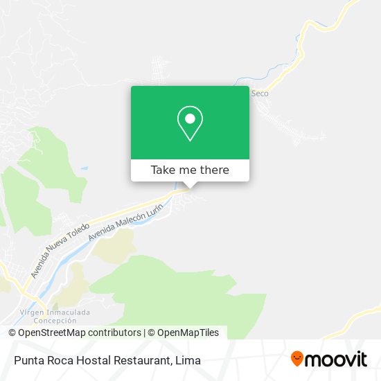 Punta Roca Hostal Restaurant map