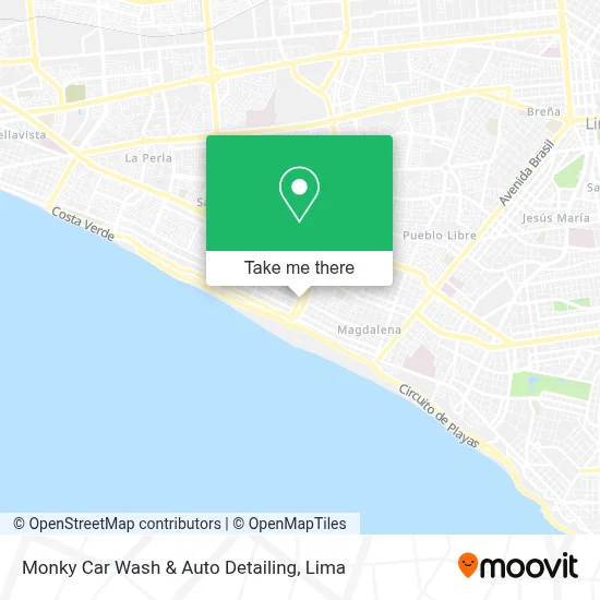 Monky Car Wash & Auto Detailing map