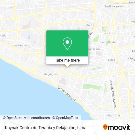 Mapa de Kaynak Centro de Terapia y Relajación