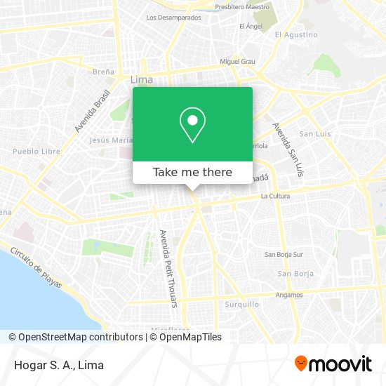 Hogar S. A. map