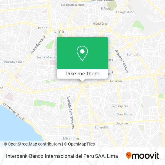Interbank-Banco Internacional del Peru SAA map