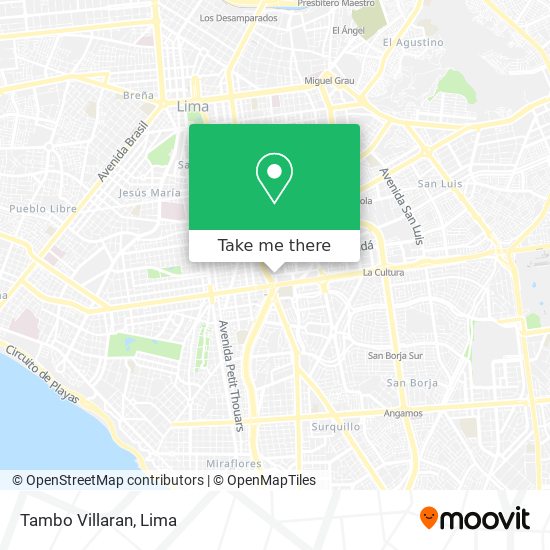 Tambo Villaran map