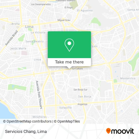 Servicios Chang map