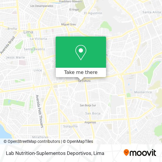 Mapa de Lab Nutrition-Suplementos Deportivos