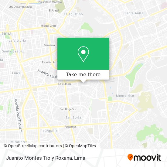 Juanito Montes Tioly Roxana map