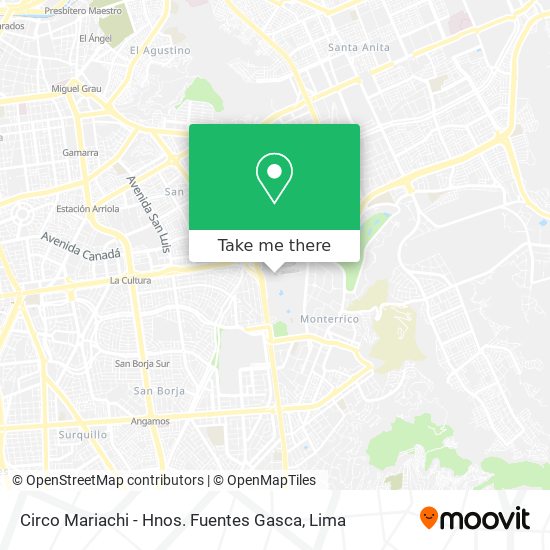 Circo Mariachi - Hnos. Fuentes Gasca map