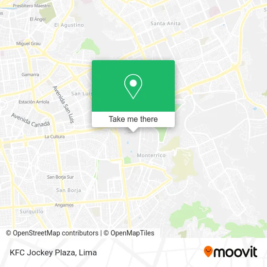 Mapa de KFC Jockey Plaza