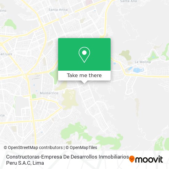 Constructoras-Empresa De Desarrollos Inmobiliarios Peru S.A.C map