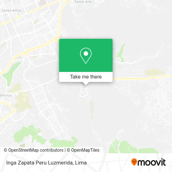 Inga Zapata Peru Luzmerida map