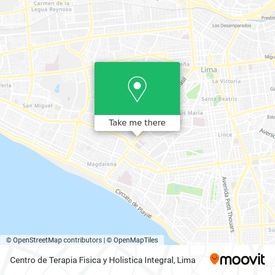 Centro de Terapia Fisica y Holistica Integral map