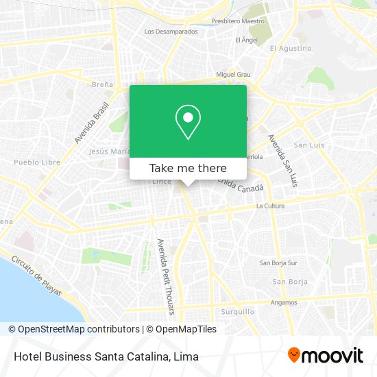 Hotel Business Santa Catalina map