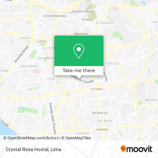 Crystal Rosa Hostal map