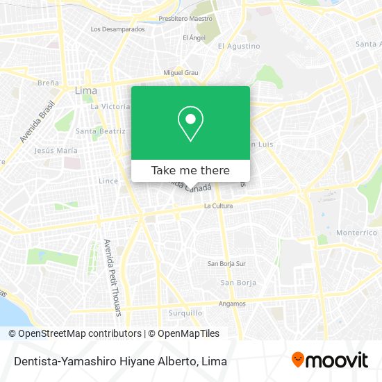 Mapa de Dentista-Yamashiro Hiyane Alberto