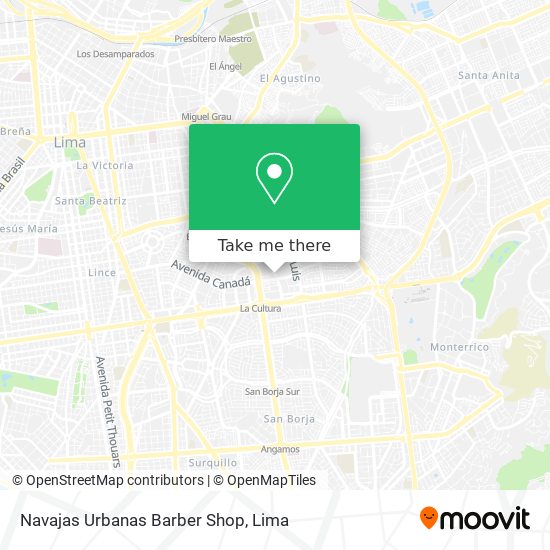Navajas Urbanas Barber Shop map