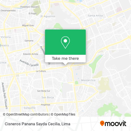 Cisneros Panana Sayda Cecilia map