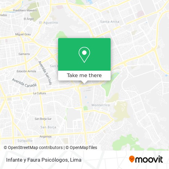 Infante y Faura Psicólogos map
