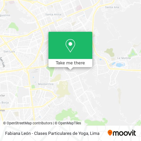Fabiana León - Clases Particulares de Yoga map