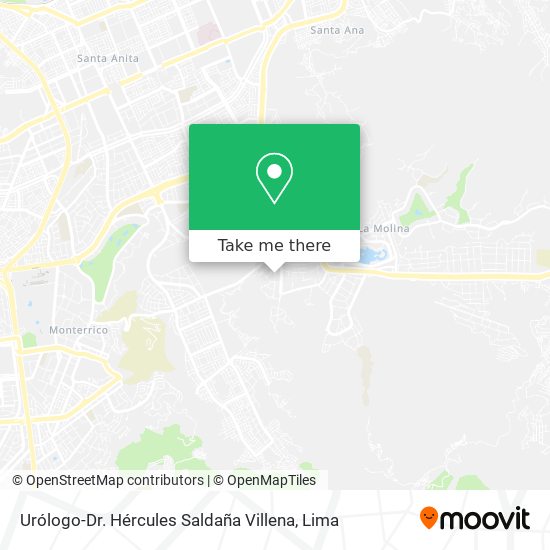 Mapa de Urólogo-Dr. Hércules Saldaña Villena