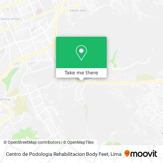 Centro de Podologia Rehabilitacion Body Feet map
