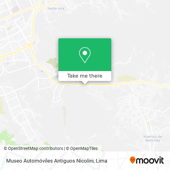 Mapa de Museo Automóviles Antiguos Nicolini