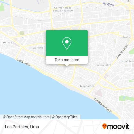 Mapa de Los Portales