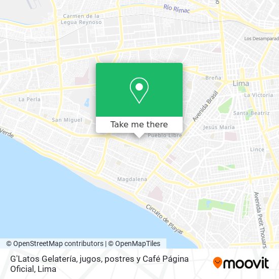 G'Latos Gelatería, jugos, postres y Café Página Oficial map