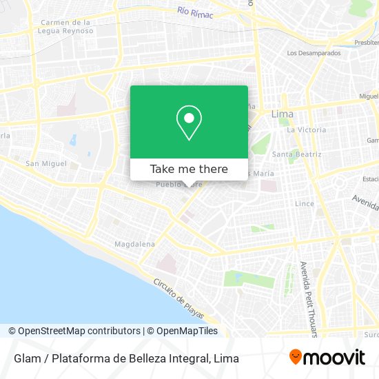 Glam / Plataforma de Belleza Integral map