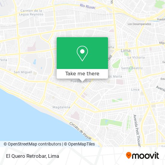 Mapa de El Quero Retrobar