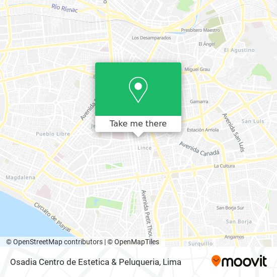 Osadia Centro de Estetica & Peluqueria map