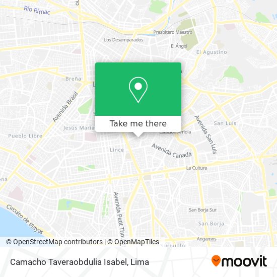 Camacho Taveraobdulia Isabel map