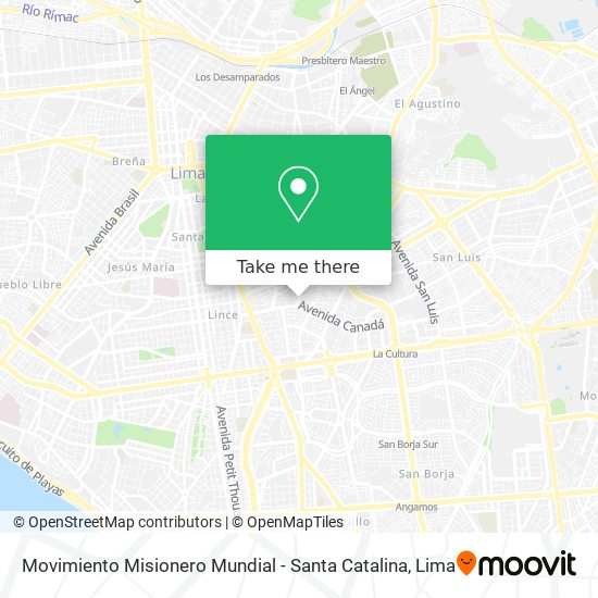 Movimiento Misionero Mundial - Santa Catalina map