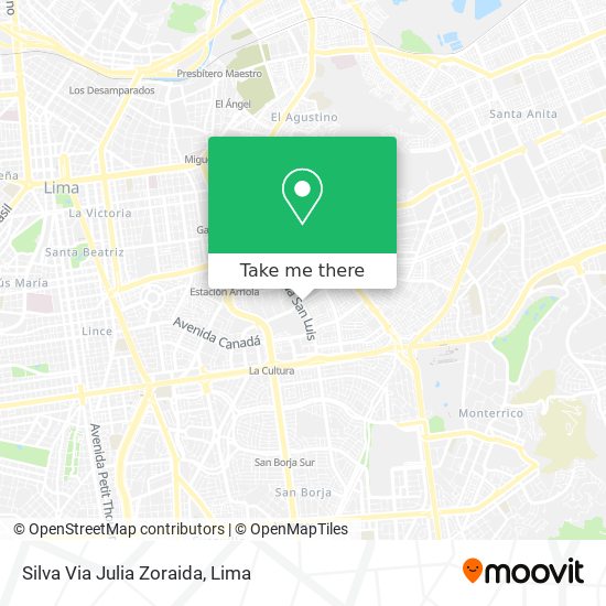 Silva Via Julia Zoraida map