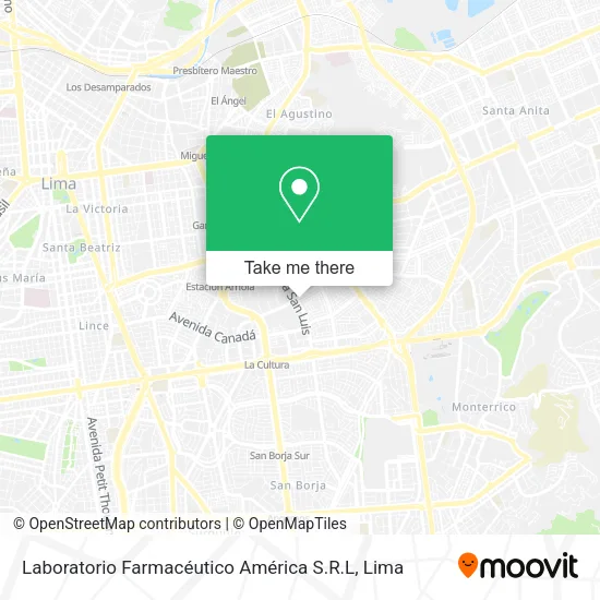 Laboratorio Farmacéutico América S.R.L map