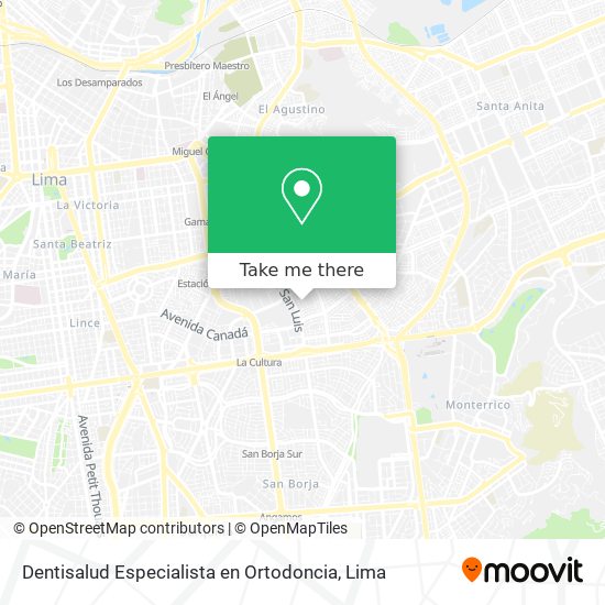 Dentisalud Especialista en Ortodoncia map