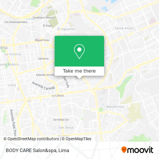 BODY CARE Salon&spa map