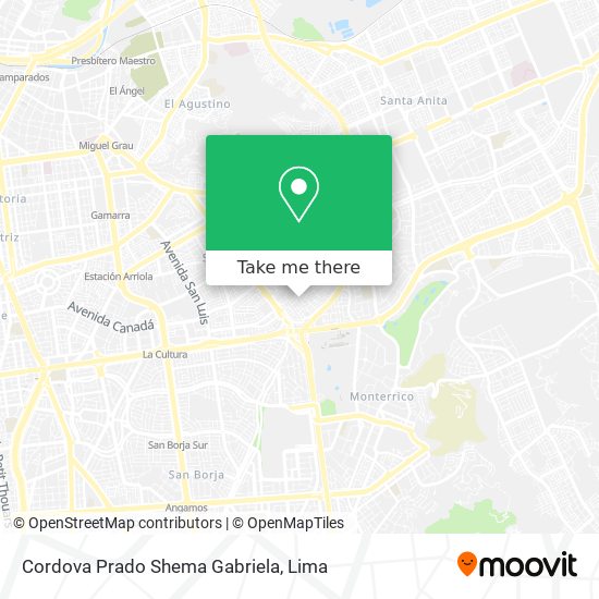 Cordova Prado Shema Gabriela map