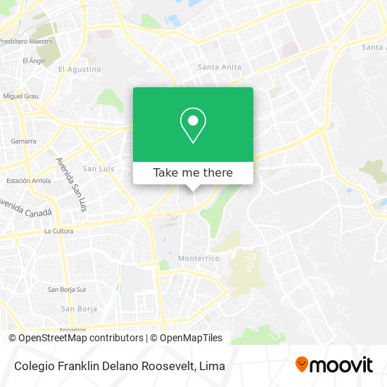 Mapa de Colegio Franklin Delano Roosevelt