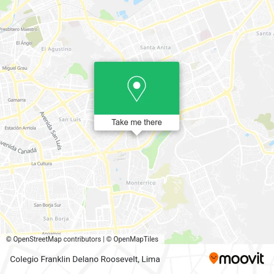 Mapa de Colegio Franklin Delano Roosevelt