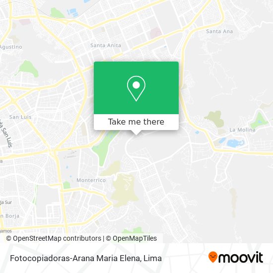 Mapa de Fotocopiadoras-Arana Maria Elena