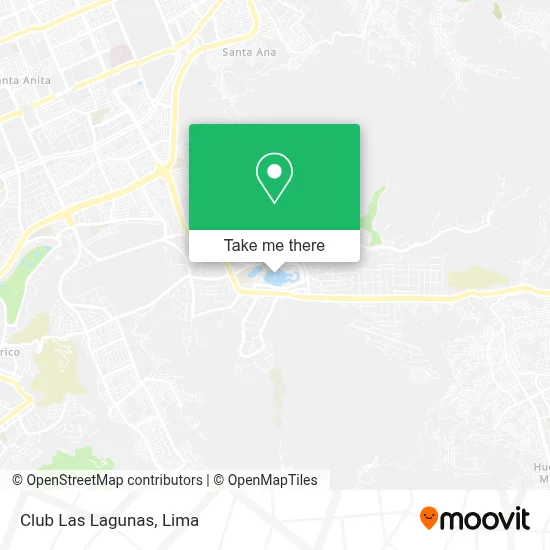 Club Las Lagunas map