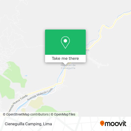 Cieneguilla Camping map