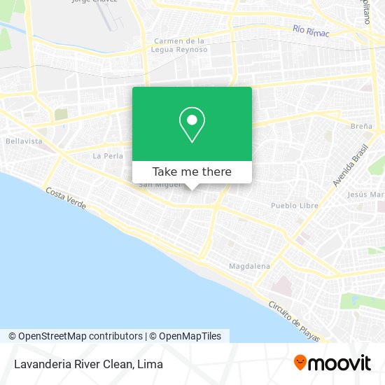 Lavanderia River Clean map