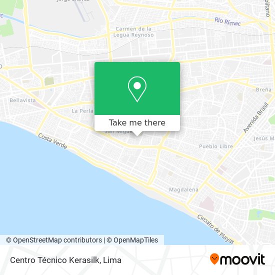 Mapa de Centro Técnico Kerasilk
