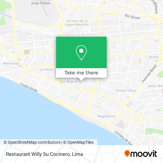 Restaurant Willy Su Cocinero map