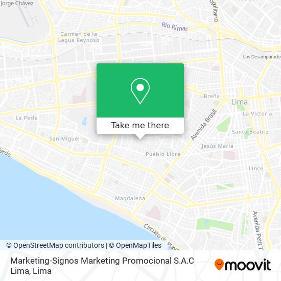 Mapa de Marketing-Signos Marketing Promocional S.A.C Lima