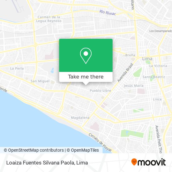 Loaiza Fuentes Silvana Paola map