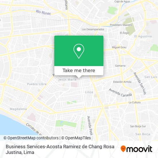 Business Services-Acosta Ramirez de Chang Rosa Justina map