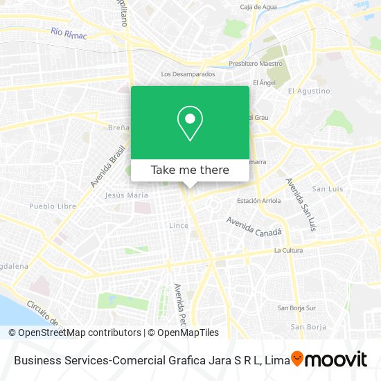 Business Services-Comercial Grafica Jara S R L map