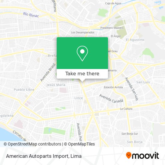 American Autoparts Import map